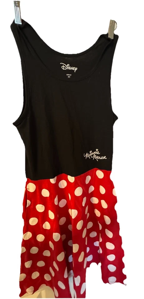 MINNIE MOUSE Costume Disguise Womens Sz M 7-9 Halloween + Gloves & Shoes - Image 2 of 4