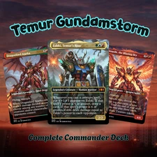 MTG Commander Proxy Deck – Temur Gundamstorm | Premium 100-Card Fan-Made Set