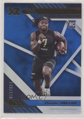 2020 Panini XR Rookie Blue 149/199 DeeJay Dallas #172 Rookie RC z6b