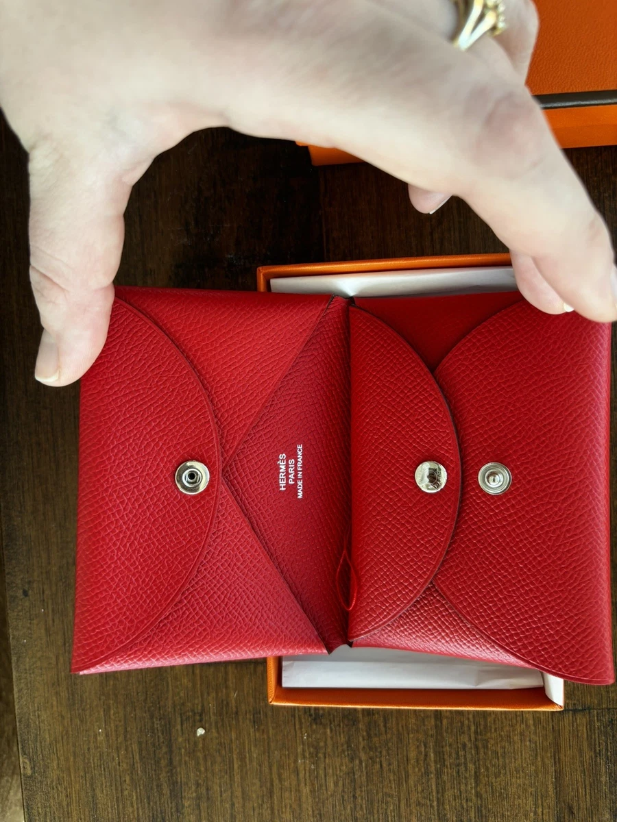 Preços baixos em CARTEIRAS femininas Dobrável HERMÈS Vermelho | eBay