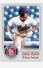 Chase Heath 2025 MLB Draft Novelty Baseball Card!  St. Louis Cardinals