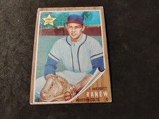 1962 Topps #156 Merritt Ranew Houston Colts Baseball Rookie Card G-VG