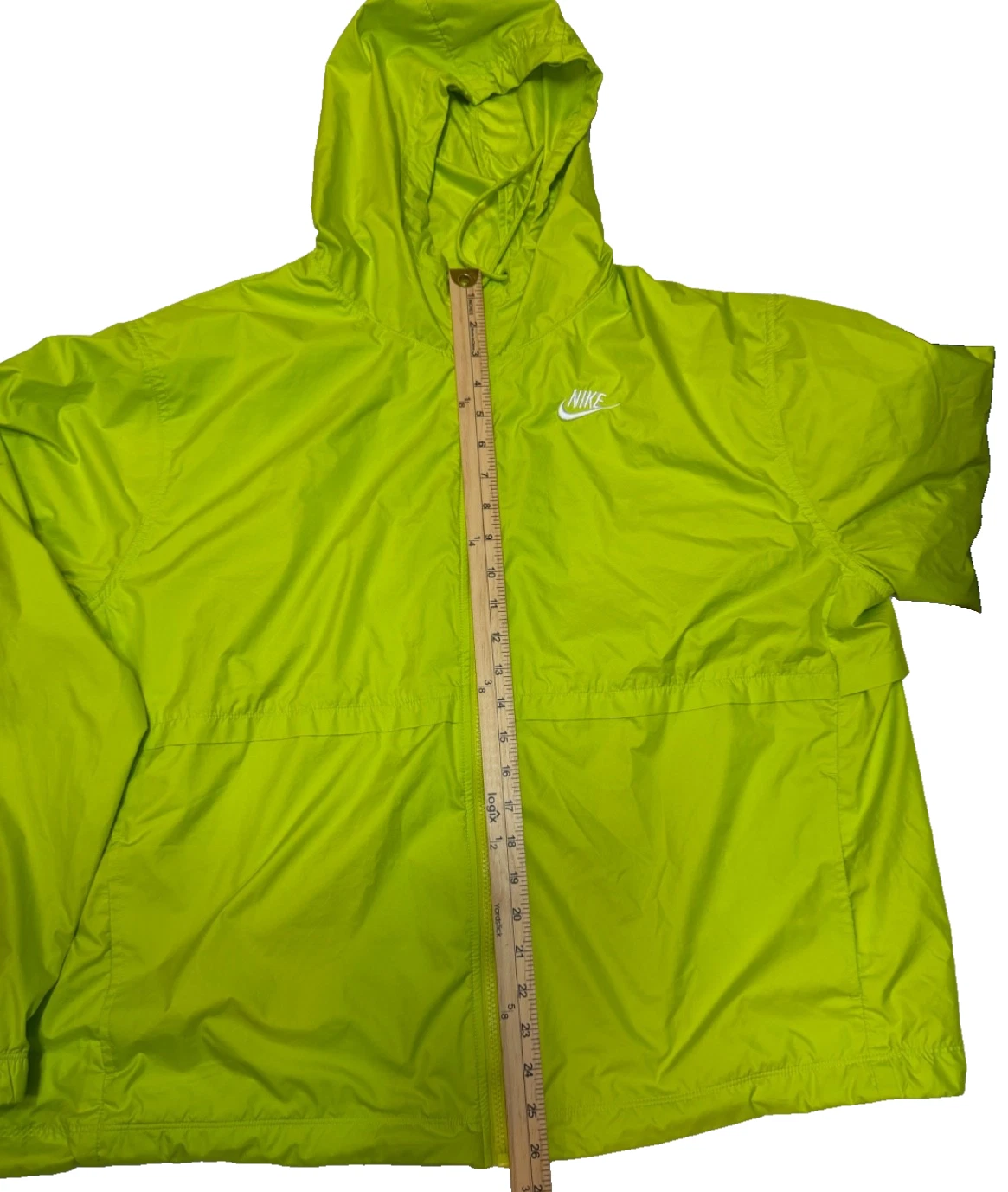 Nike Neon Windbreaker Hood Men's 1X Neon Lime Green Retro 90's