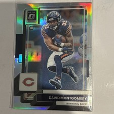 2022 Panini Donruss Optic - #34 David Montgomery Silver Prizm Bears 