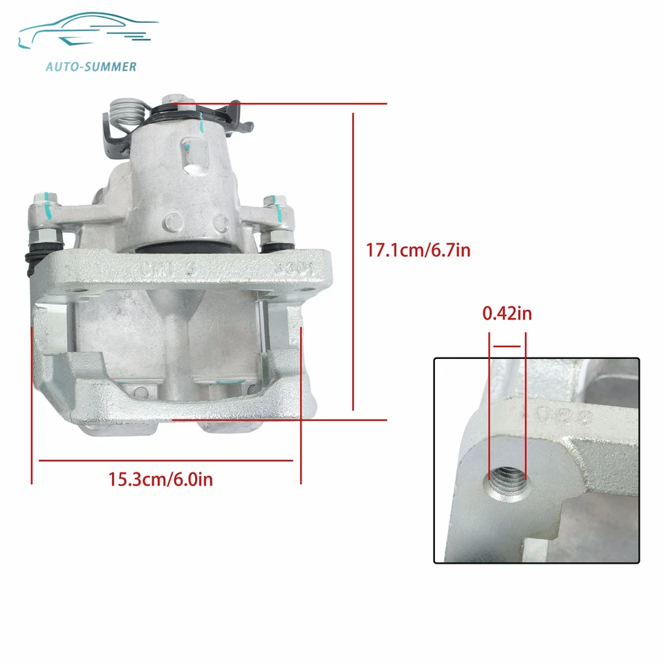 2x Pinzas de freno traseras izquierda y derecha para Chevy Impala Malibu Buick Regal Cadillac Foto 3 de 4