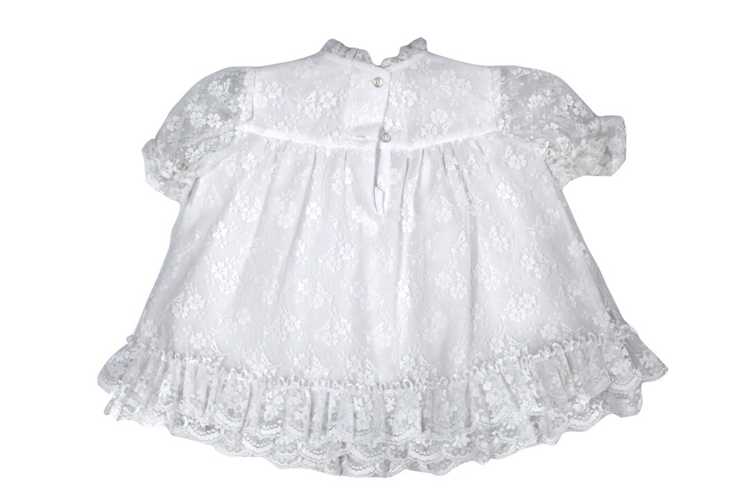 ワンピース Cotton lace ribbon dress Little Girl Dress with Ribbon Lace Top Cotton for Kids 2-7