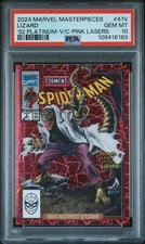 2024 Marvel Masterpiece Platinum Lizard Pink Laser Variant PSA 10-RARE *POP 1*!