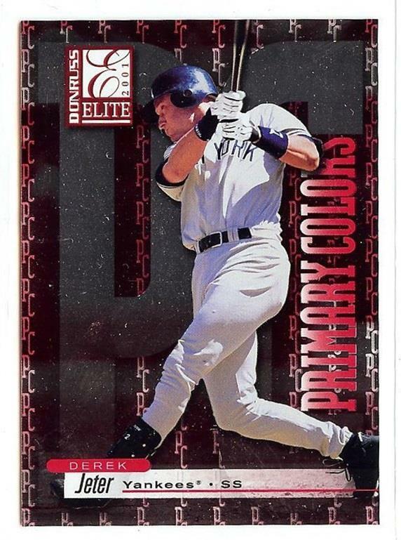 2001 DONRUSS ELITE PRIMARY COLORS DEREK JETER 706/975!!