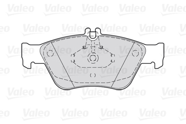 Plaquettes de frein Valeo 301357 avec dispositif de freinage silencieux anti-bruit