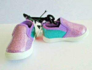 purple glitter sneakers