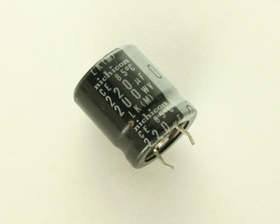 15x NICHICON 220uF 200V Aluminum Electrolytic Snap In Capacitor LLK2D221MHSZ