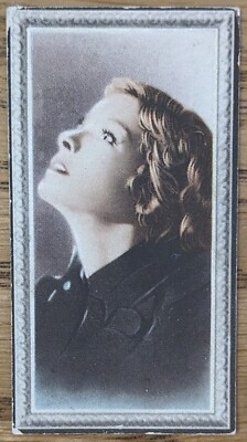 1936 Godfrey Phillips Stars of the Screen Cigarette Card - Katharine Hepburn 