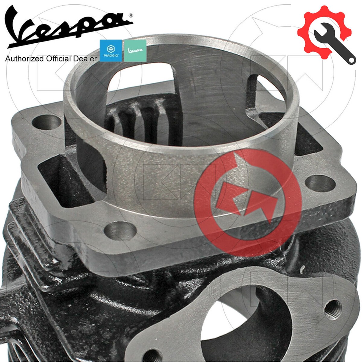 Halbe Riemenscheibe / Starterring - RMS - Piaggio & Vespa 125 cc