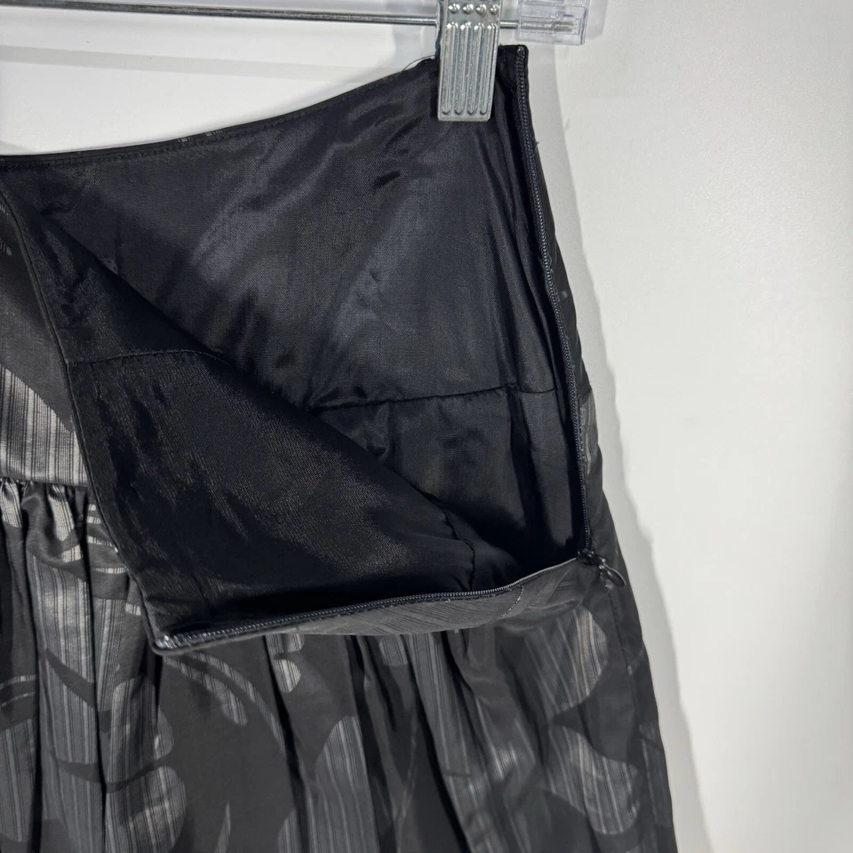 David Meister Womens Midi Skirt Size 2 Gray Tulip Pleated Tulle - Image 4 of 4