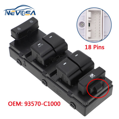 Power Window Switch Left Hand Driving For Hyundai Sonata 2015-2019