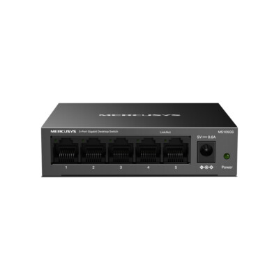 Mercusys MS105GS Netzwerk-Switch Unmanaged Gigabit Ethernet (10/100/1000) Schwar