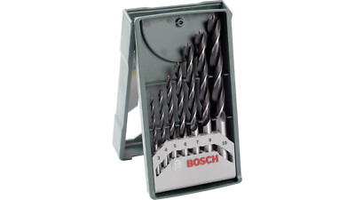 BOSCH Set 2607019580 7 tlg Zylinderschaft Holz Spiral Bohrer Ø 3 4 5 6 7 8 10 mm