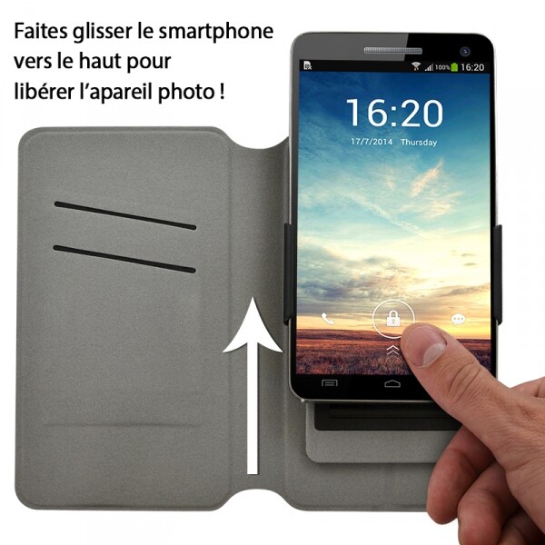 Etui Porte-Carte Support Universel M Motif MV21 pour Gigaset GS370