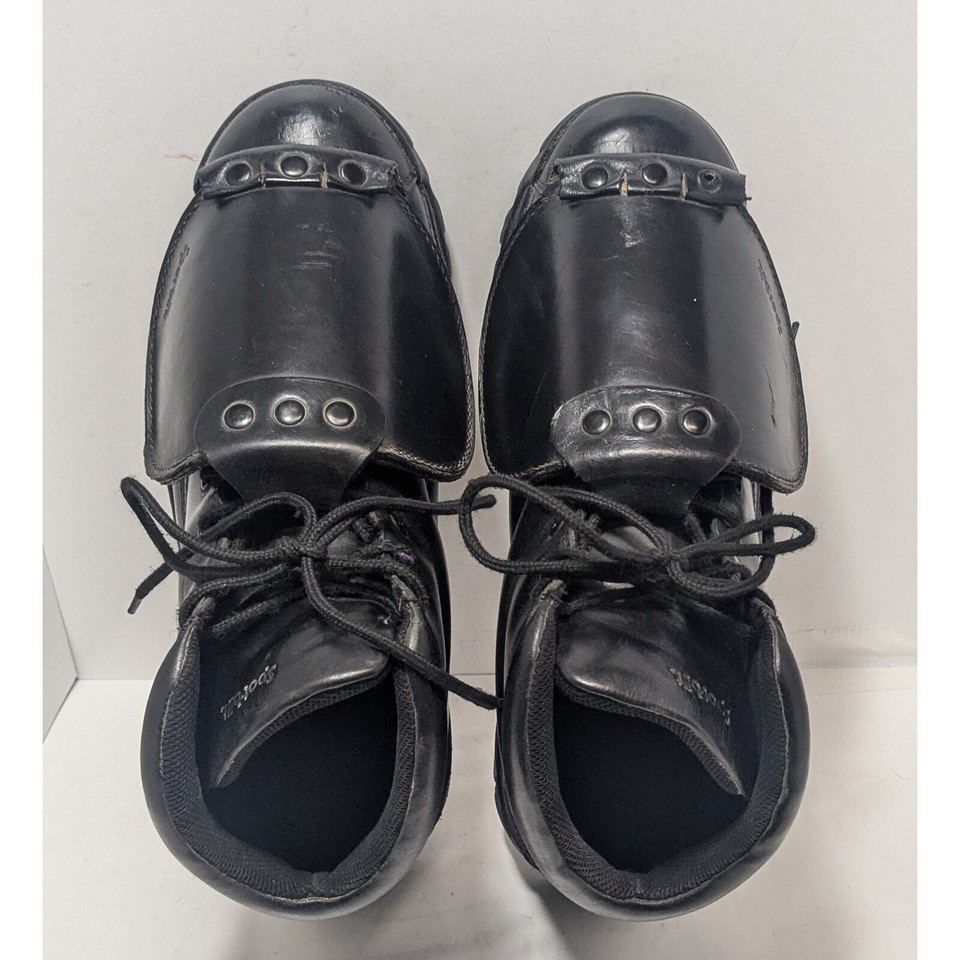 Mens Sz 11.5 Spot Bilt 1155 Black Leather Softball Baseball Umpire