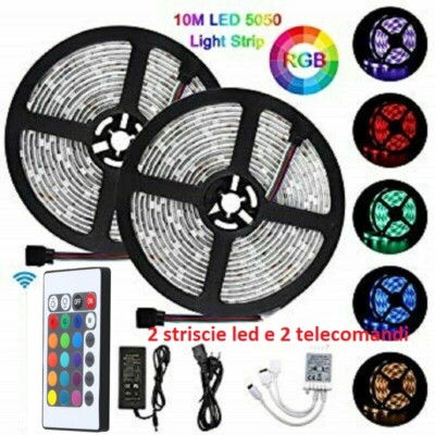 STRISCIA A LED SMD 5050 RGB IP65 5 METRI BOBINA CONTROLLO - Foto 13