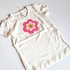 Gymboree Girls sz 4 Growing Flowers Single Flower short Sleeve Top NWT Vintage