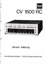 Service Manual f&uuml;r Dual CV 1500 RC