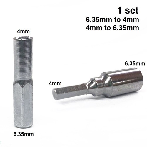 6.35mm To 4mm Hex Transducer Adapter Socket Magnetic For Screwdriver Drill Bits - Picture 4 of 28