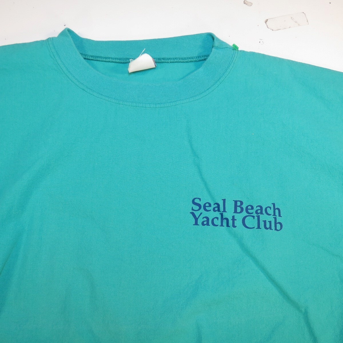 VINTAGE QUITMAN USA 80s SEAL BEACH YACHT CLUB SBYC LONG SLEEVE T 