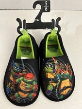 NWT Toddler Boys Teenage Mutant Ninja Turtles Slippers Size S 5/6