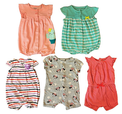 Baby Girl Clothes Lot 3 Months Rompers Outfits Summer Bundle Minnie Mouse