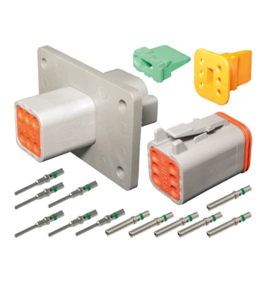 6 Pin Deutsch DT DT04-6P-L012 DT06-6S Waterproof Flange Connector