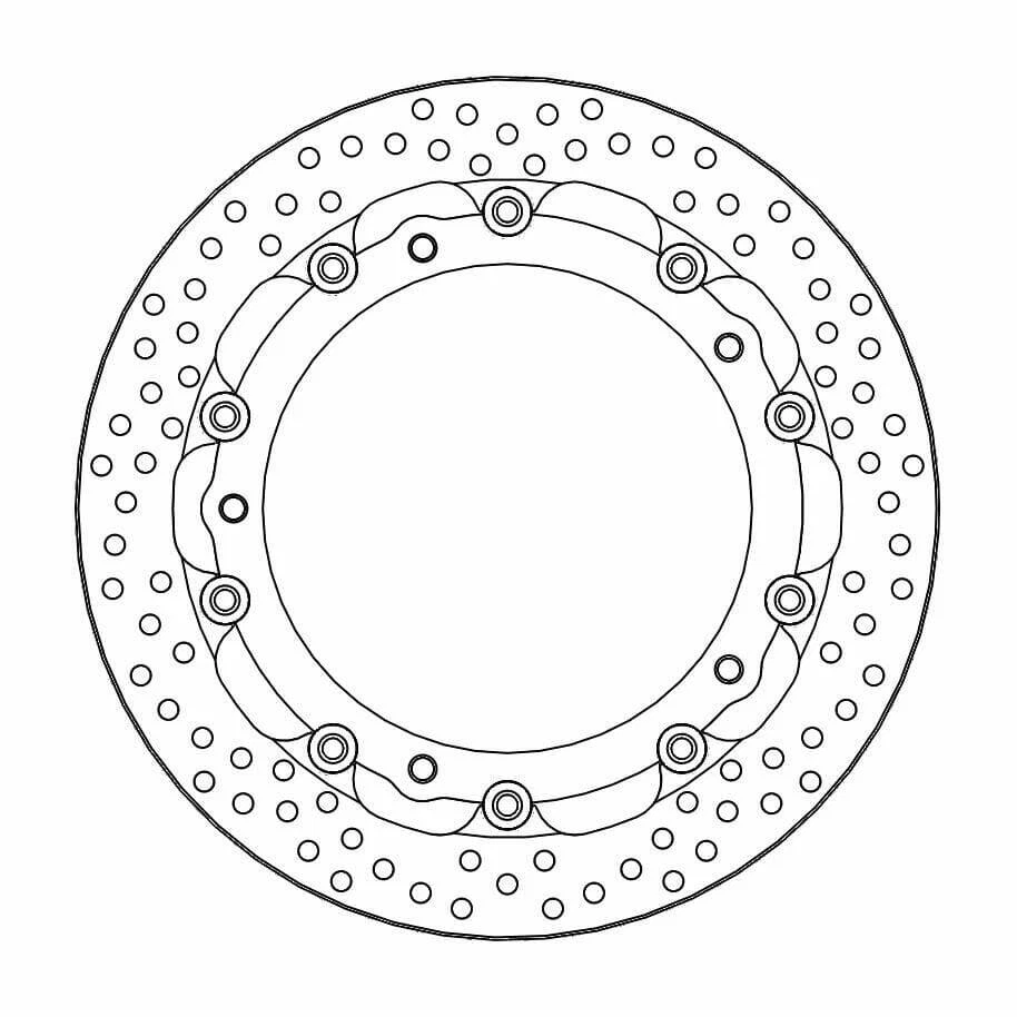 BMW K 1600 GT ABS 2011-2023 Moto Masters Halo Racing Front Brake Disc