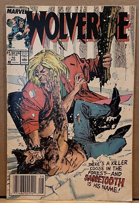 Wolverine 10 First Fight With Sabretooth 1989 Marvel Comics