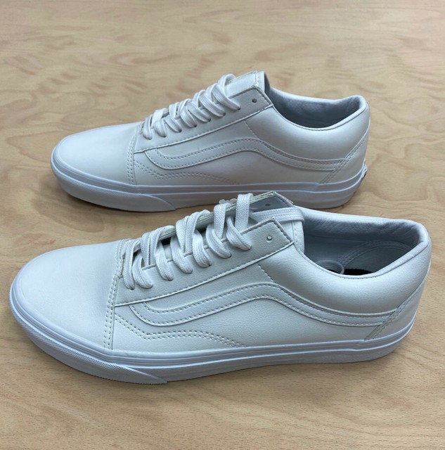 white leather vans authentic