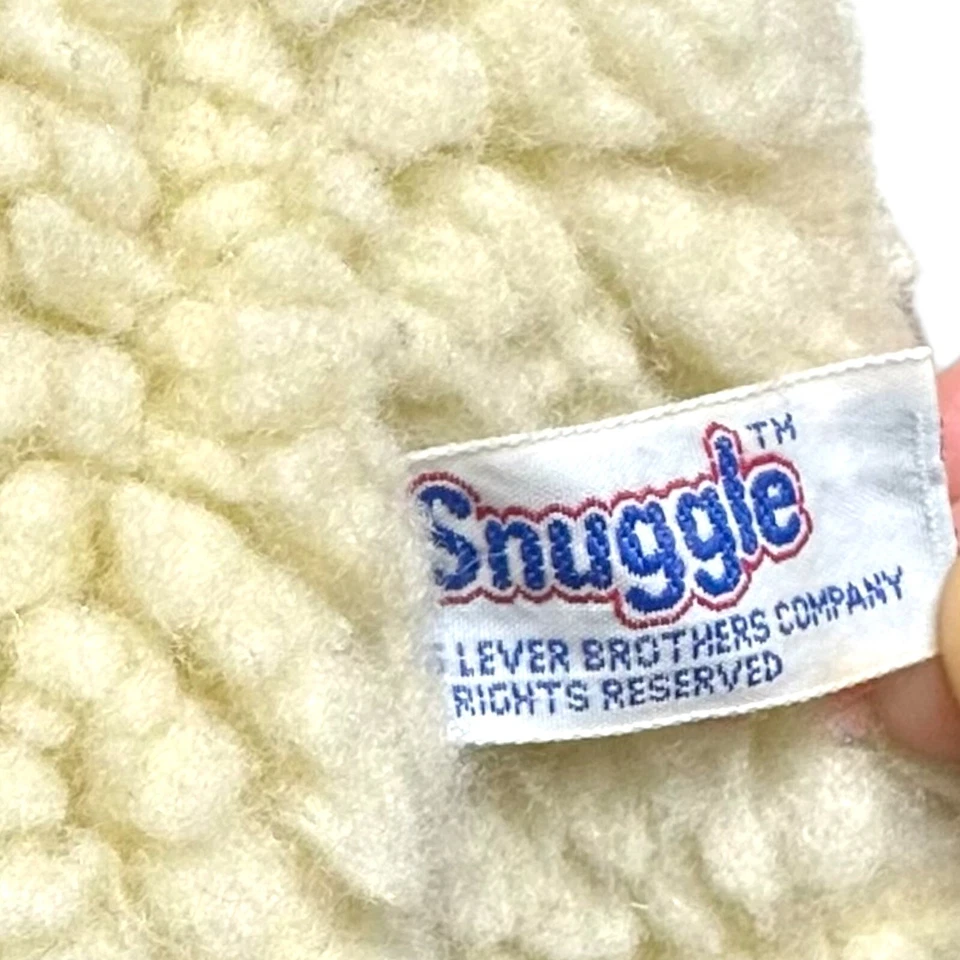 Marioneta de mano de felpa suavizante vintage Russ 1986 OSO ACURRUCADO palanca hermanos Foto 4 de 4