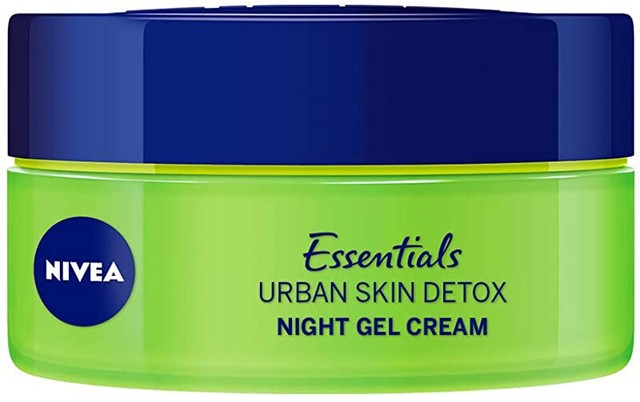 nivea urban skin detox night gel moisturizer