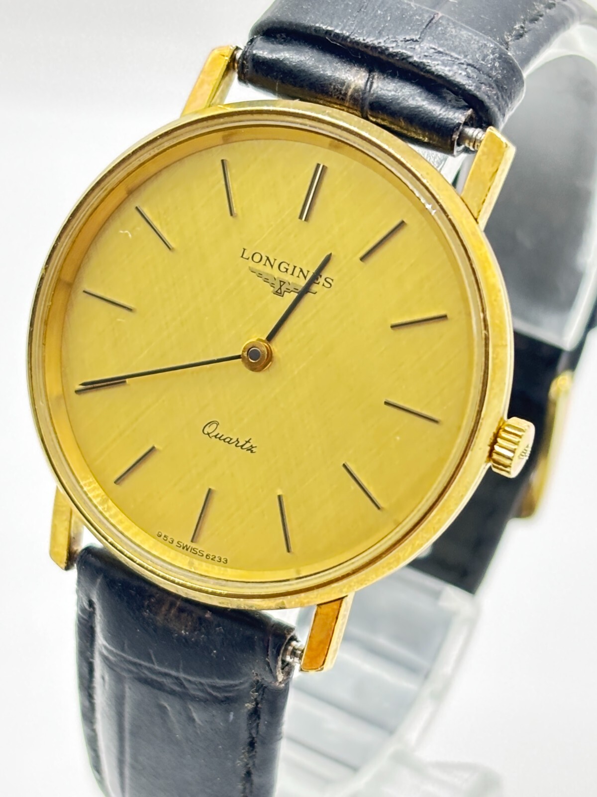 [Near Mint] Longines 953-6233 Quartz Men's Gold Watch From JAPAN Used Working