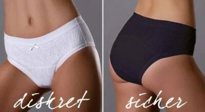 Inkontinenz-Slip 1267 SUPRIMA, Spitzenslip LaDonna, Wäscheschutz, weiß / schwarz