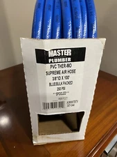 Master Plumber PVC THER-MO SUP Air Hose, 3/8" x 100-Ft. 250 PSI BLUE A38000TBTV