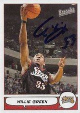 Willie Green autographed Basketball Card (76ers) 2005 Topps Bazooka #16