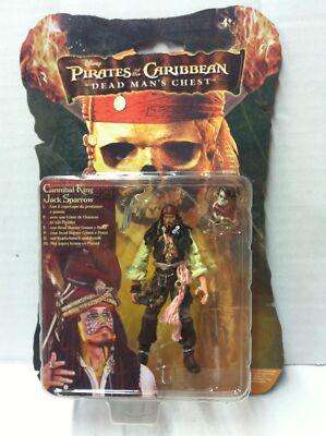 Pirati dei Caraibi Forziere Fantasma CANNIBAL KING SPARROW 10cm Figure MOC, 2006
