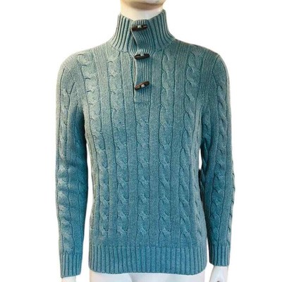 Vintage Polo Ralph Lauren 100% Silk Cable Knit Toggle Vintage Polo Ralph Lauren 100% Silk Cable Knit Toggle