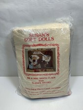 Vintage Susans Soft Dolls Decorative Craft kit Santa Mr and Mrs Claus Christmas