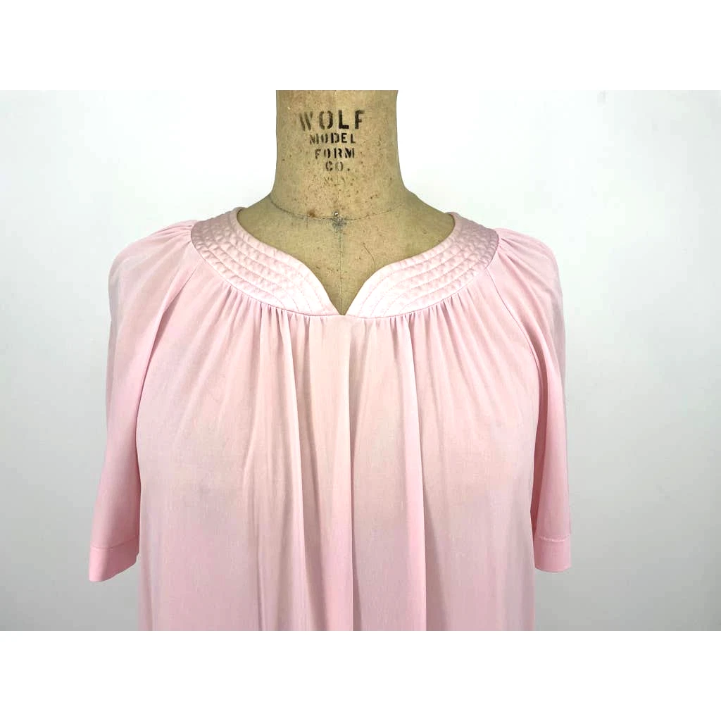 VALENTINO Abito da notte Shadowline vintage rosa bordo raso manica corta M