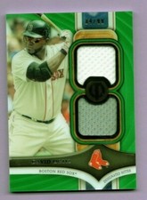 2018 TOPPS TRIBUTE DAVID ORTIZ DUAL RELIC #D /99 BOSTON RED SOX HOF SP GAME USED