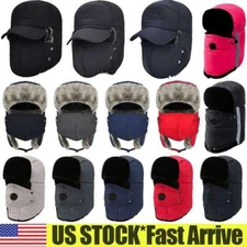 Men Women Winter Warm Hat Snow Ski Mask Cap Ear Flap Thick Aviator Hats