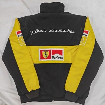Gelb/Schwarz Herren Klassiker Jacke Bomberjacke Stehkragen Zipper Mantel Mode