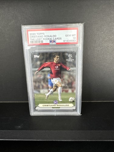 2020 Topps Cristiano Ronaldo The Lost Rookie Cards PSA 10 GEM MINT