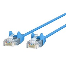 Belkin CE001B04-BLU-S 4 ft CAT6 Slim Gigabit Snagless UTP Ethernet Cable - Blue