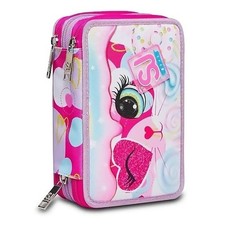 Astuccio Scuola SJ 3 Scomparti - Tema Pirata, Completo Di Matite E Pennarelli